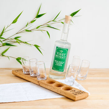 Wild Mint And Cucumber Vodka Liqueur And Shot Glass Set, 7 of 7
