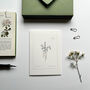 ‘Bluebell’ Botanical Spring Flower Notecard, thumbnail 2 of 4