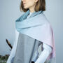 Ladies 100% Cashmere Ombre Scarf, thumbnail 6 of 9