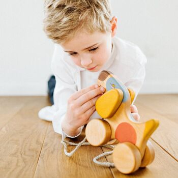 Wooden Pull Along Toy Dog, 3 of 5