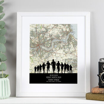 Running Print With Personalised Map, 4 of 4