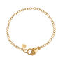 18ct Gold In Safe Hands Charm Collector Bracelet, thumbnail 1 of 4
