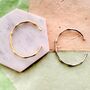 Adjustable Bamboo Silver Or Gold Plated Bangle Bracelet, thumbnail 5 of 6