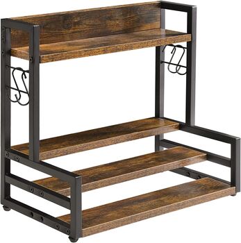 Four Tier Standing Organizer Rack With Stepped Design, 4 of 8