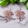 Pink Crystal Statement Earrings, thumbnail 5 of 5