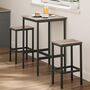 Space Saving Bar Table And Stools Set, thumbnail 2 of 10