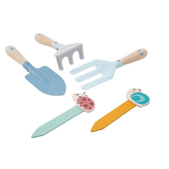 Little Tribe Blue Wooden Garden Tool Set| Ages3+, 2 of 6