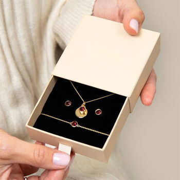 Personalised Gold Plated Sterling Silver February Birthstone Amethyst Pendant Necklace, 9 of 10