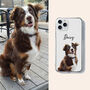Custom Pet Portrait Clear Phone Case, thumbnail 7 of 7