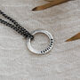 Men's Personalised Circle Pendant Necklace, thumbnail 1 of 5