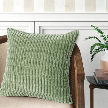 Set Of Two Corduroy Cushion Covers Throw Pillow Covers, 7 of 11