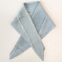 Silver Colour Pleated Silky Scarf, thumbnail 3 of 4