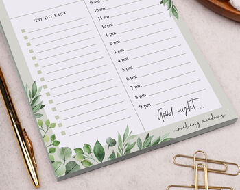 Botanical Daily Planner Desk Pad, 3 of 4
