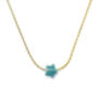 Teal Jade Star Silver Or Gold Necklace, thumbnail 2 of 4