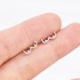 Sterling Silver Boob Breast Stud Earrings, thumbnail 5 of 12