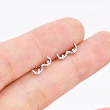 Sterling Silver Boob Breast Stud Earrings, 5 of 12