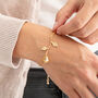Gold Plated Rose Bracelet, thumbnail 1 of 4