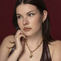 18 Kt Gold Sacred Heart Toggle Necklace, thumbnail 2 of 7