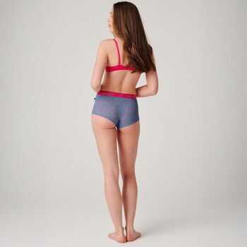 Women's 'Boom Bloom!' Four Pack Bamboo Hipster Briefs, 8 of 8