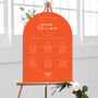 Curved Table Plan, Modern Bright Bold Wedding, thumbnail 4 of 6