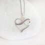 Sterling Silver Infinity Heart Necklace, thumbnail 2 of 12