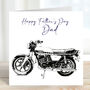 Personalised Motorcycle Father's Day Card, thumbnail 1 of 2