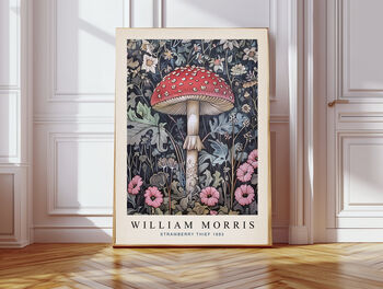 William Morris Set Of Two Butterfly And Forest Art Prints, 2 of 3