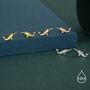 Tiny Narwhal Unicorn Whale Stud Earrings In Sterling Silver, thumbnail 5 of 12