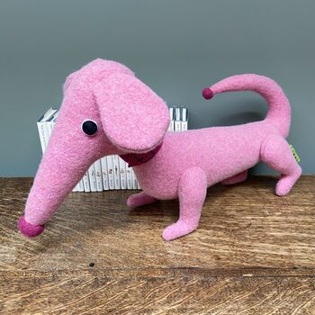Dachshund Soft Toy Personalised And Handmade, 5 of 8