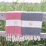 Personalised Geometric Our Family Hammam Towel, thumbnail 4 of 10