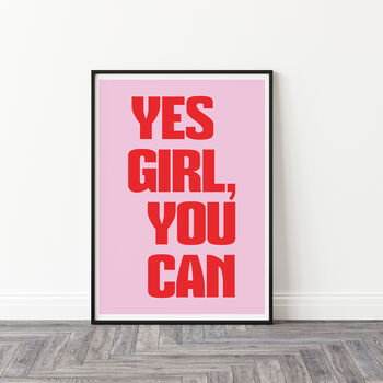 Strong Women Colourful Feminist Yes Girl You Can Print, 4 of 6
