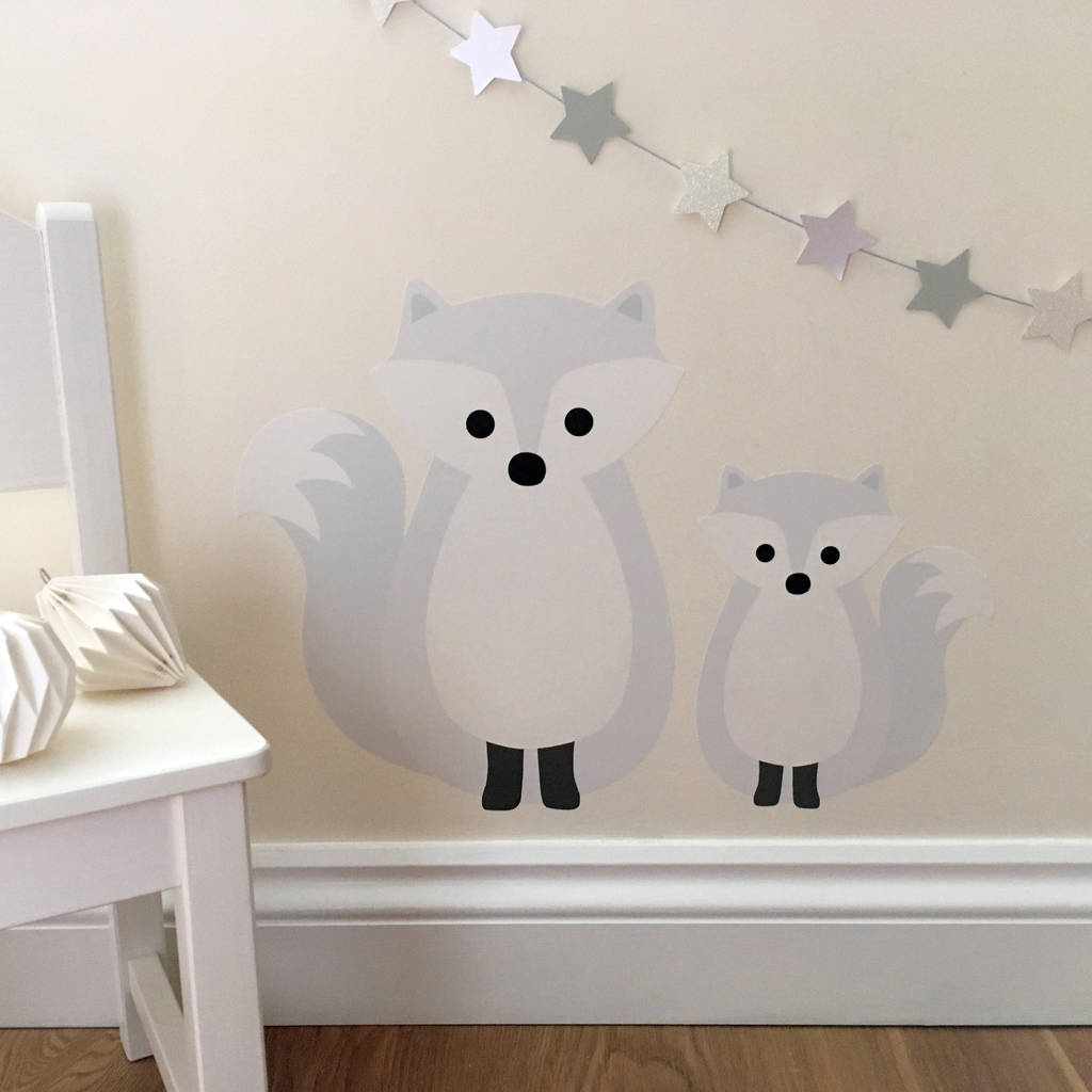 arctic fox wall sticker by chameleon and co