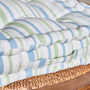 Pastel Stripe Organic Cotton Chair Cushions, thumbnail 5 of 5