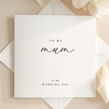 Luxury Wedding Day Card To My Mum With Wax Seal, 7 of 7