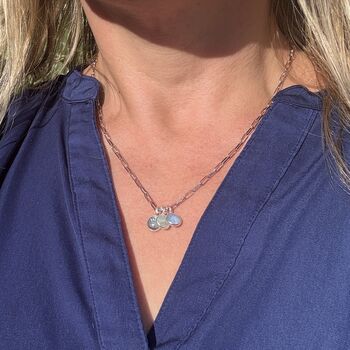 The 'VIP' Friends And Family Birthstone Necklace, Silver, 7 of 12