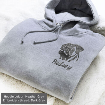 Personalised Embroidered Dog Hoodie, 9 of 12