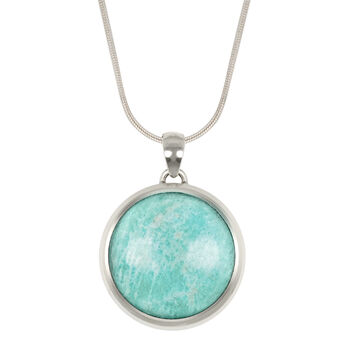 Amazonite Balance Sterling Silver Necklace, 2 of 7