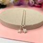 Sterling Silver Mini Starfish Anklet, thumbnail 3 of 12