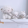 Vintage Personalised Baby Lamb Soft Toy Teddy, thumbnail 8 of 12