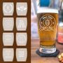 Personalised Pint Glass W/ Coaster For Dad Father's Day, thumbnail 1 of 12