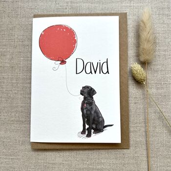 Personalised Greek Harehound Birthday Card, 6 of 6