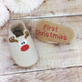 Personalised Rudolph Christmas Baby Shoes, thumbnail 1 of 5