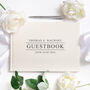 Personalised Wedding Guest Book Linen, thumbnail 1 of 8