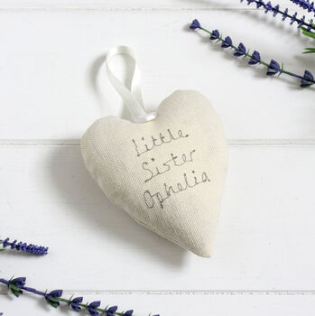 Personalised Hanging Heart New Baby Gift, 4 of 11