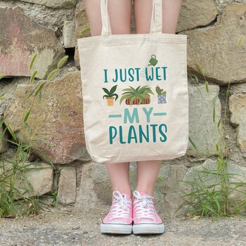 Funny 'I just wet my plants' Tote Bag, 7 of 7