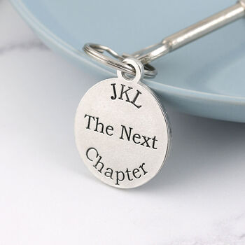 Retirement Gift Keyring Personalised Next Chapter, 6 of 9