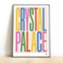 Crystal Palace Typographic Print, thumbnail 3 of 8
