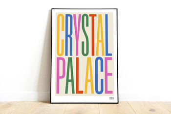 Crystal Palace Typographic Print, 3 of 8