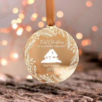 Our New Family Home 2022 Personalised Christmas Bauble, 7 of 7