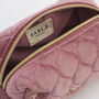 Embroidered Bee Cosmetic Pouch In Rose Pink, thumbnail 6 of 7